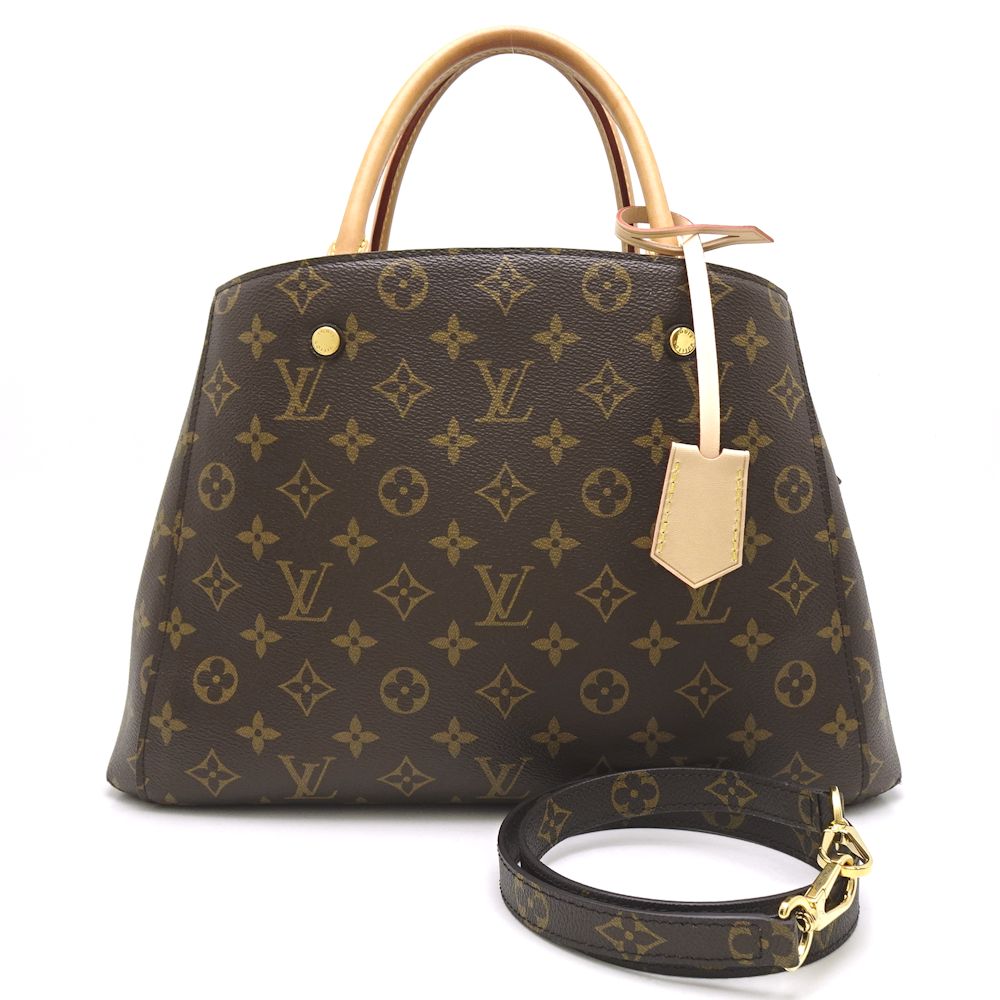 Louis Vuitton Monogram Montaigne MM Brown 2WAY Tote Bag