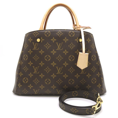 Louis Vuitton Monogram Montaigne MM Brown 2WAY Tote Bag