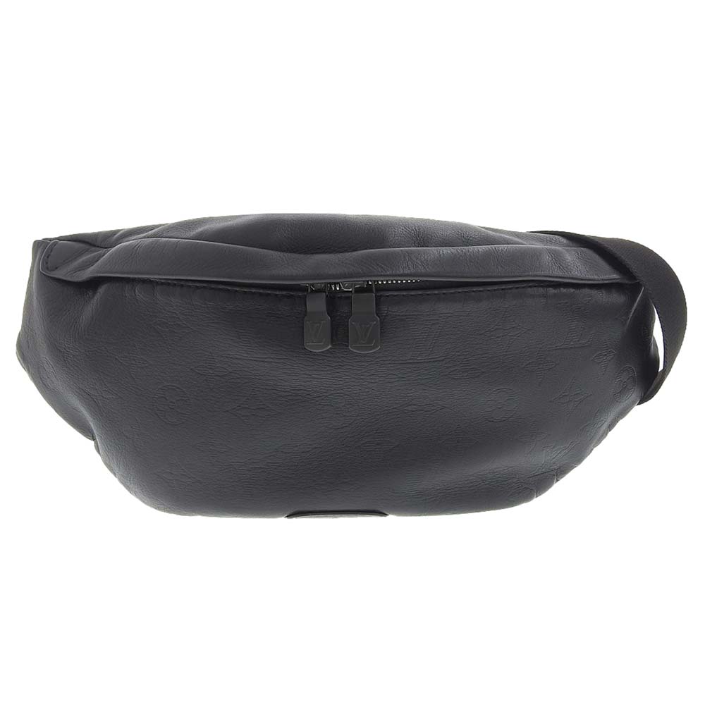 Louis Vuitton Monogram Shadow Discovery Bum Bag Body Bag Black