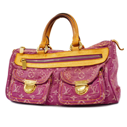 Louis Vuitton Handbag Monogram Denim Neo Speedy Fuchsia