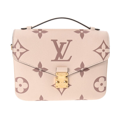 Louis Vuitton Monogram Emplant Pochette Metis MM Claim Bois De Rose
