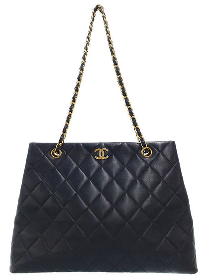 Chanel Matelasse Chain Shoulder Bag Black