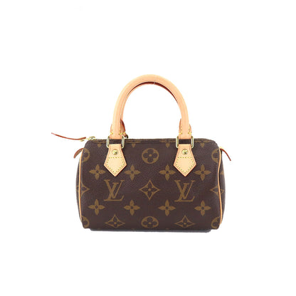 Louis Vuitton Monogram Mini Speedy Hand Bag Brown