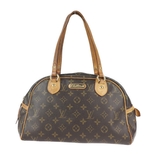 Louis Vuitton Montorgueil PM Monogram Handbag Canvas Brown