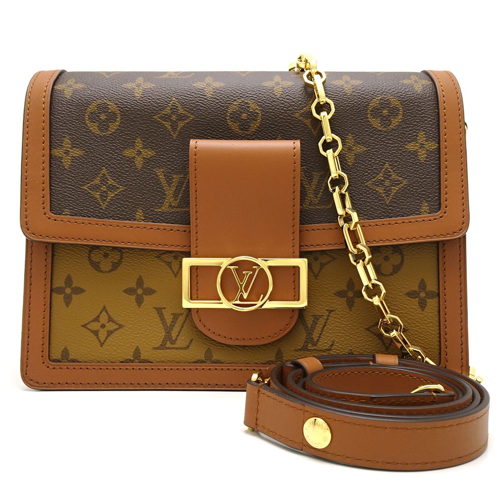 Louis Vuitton Monogram Reverse Dauphine Brown Shoulder Bag