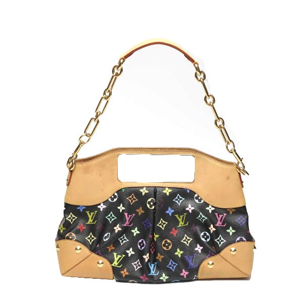 Louis Vuitton Judy Black Handbag Monogram Multicolor