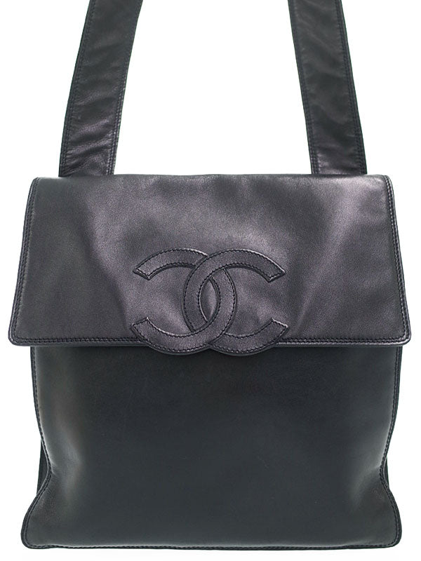 Chanel Coco Mark Shoulder Bag Black