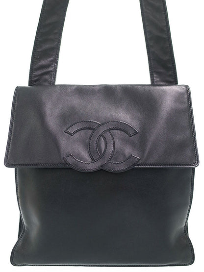 Chanel Coco Mark Shoulder Bag Black