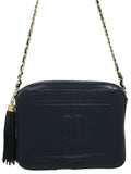 Chanel Coco Mark Chain Shoulder Bag Black
