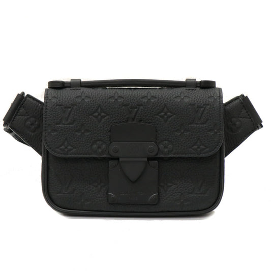Louis Vuitton Taurillon S Lock Sling Bag Body Bag Leather Noir Black