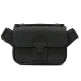 Louis Vuitton Taurillon S Lock Sling Bag Body Bag Leather Noir Black
