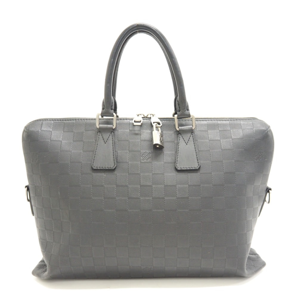 Louis Vuitton Porte Document Jour PDJ Damier Infini Shoulder Bag Black