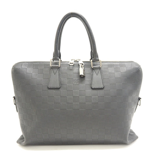 Louis Vuitton Porte Document Jour PDJ Damier Infini Shoulder Bag Black