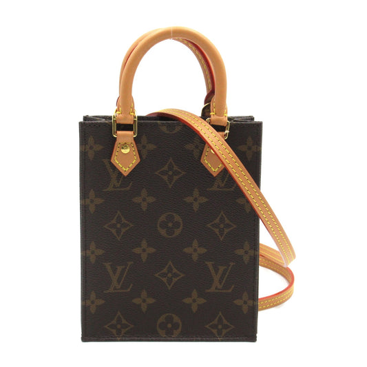 Louis Vuitton Petite Sac Plat Shoulder Bag Canvas Monogram