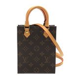Louis Vuitton Petite Sac Plat Shoulder Bag Canvas Monogram