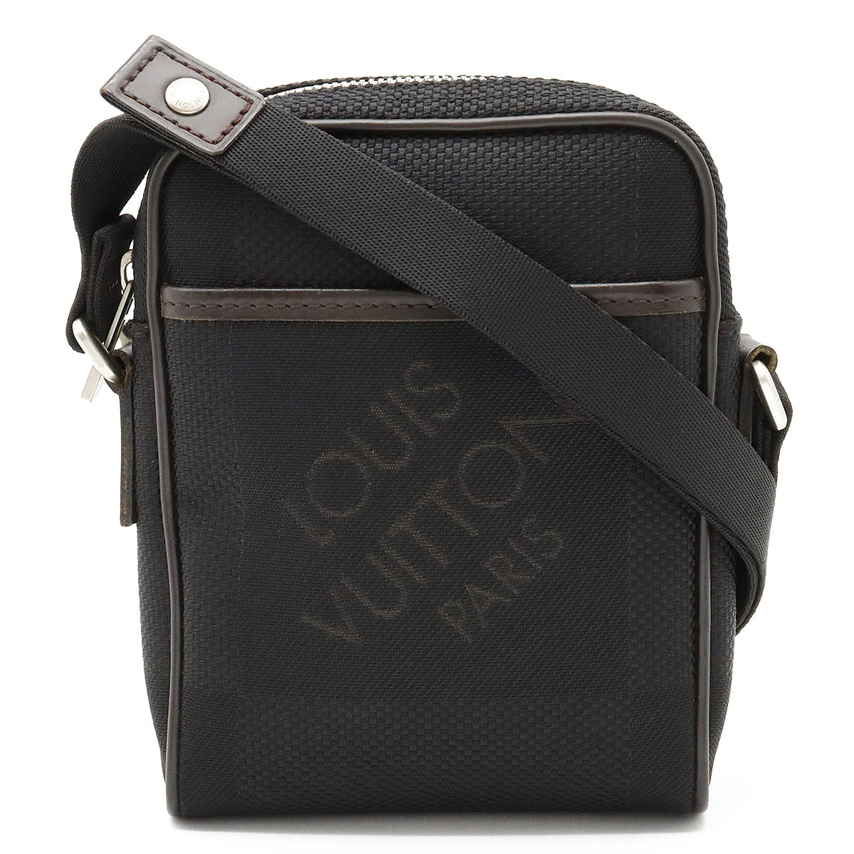 Louis Vuitton Damier Jean Mini Citadin Shoulder Bag Pochette Noir Black