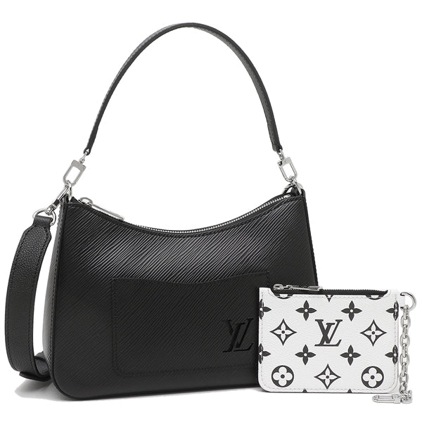 Louis Vuitton Marelle Epi Leather Shoulder Bag Black