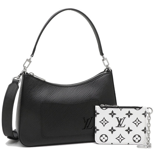 Louis Vuitton Marelle Epi Leather Shoulder Bag Black