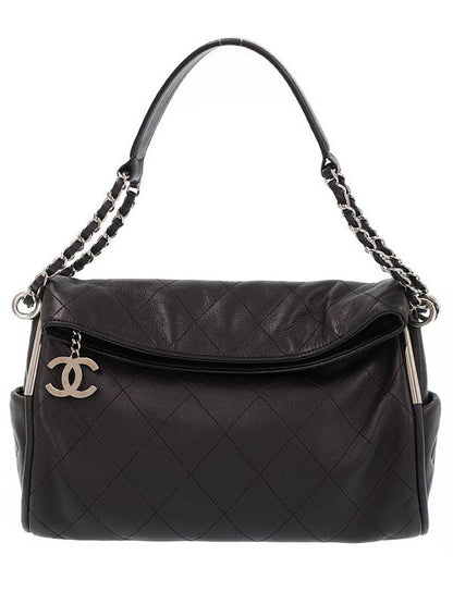 Chanel Matelasse Chain Semi-shoulder Bag Black