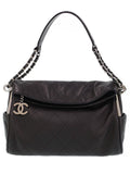 Chanel Matelasse Chain Semi-shoulder Bag Black