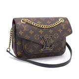 Louis Vuitton Passy Shoulder Bag Monogram Handbag Brown