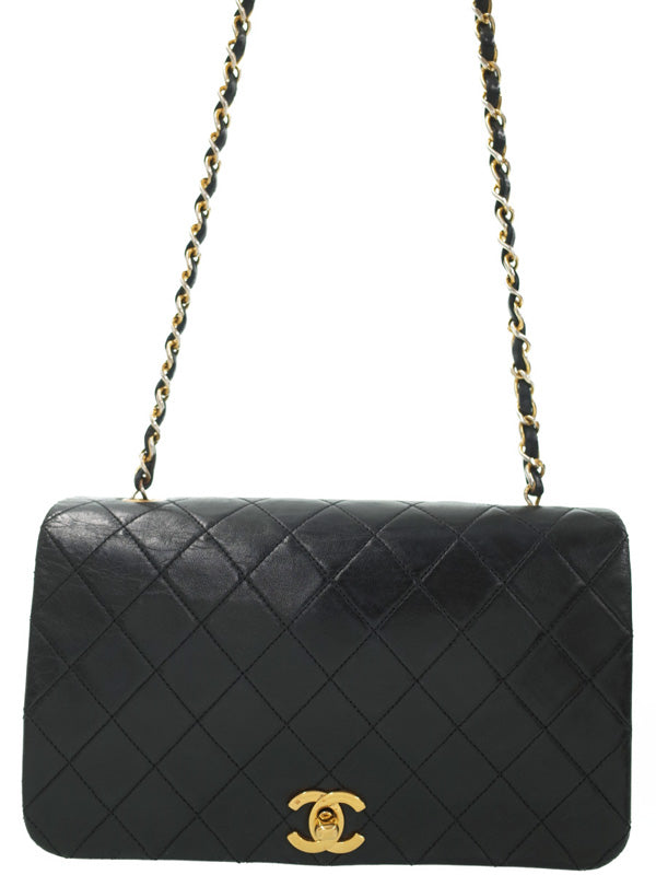 Chanel Matelasse Chain Shoulder Bag Black