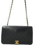 Chanel Matelasse Chain Shoulder Bag Black