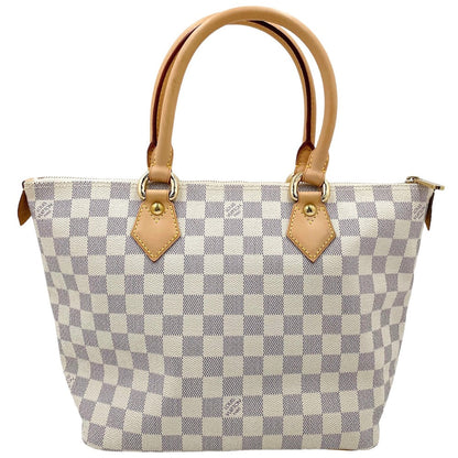 Louis Vuitton Tote Bag Damier Azur Saleya PM Handbag White Bag