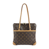Louis Vuitton Cousin GM Shoulder Bag Monogram Canvas Leather Brown