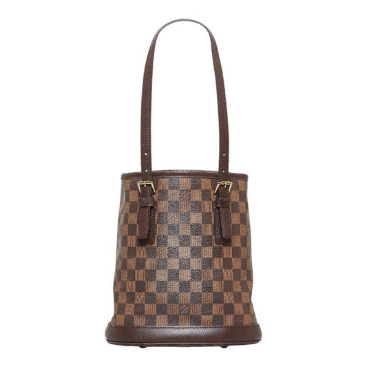 Louis Vuitton Damier Male Shoulder Bag Bucket Brown