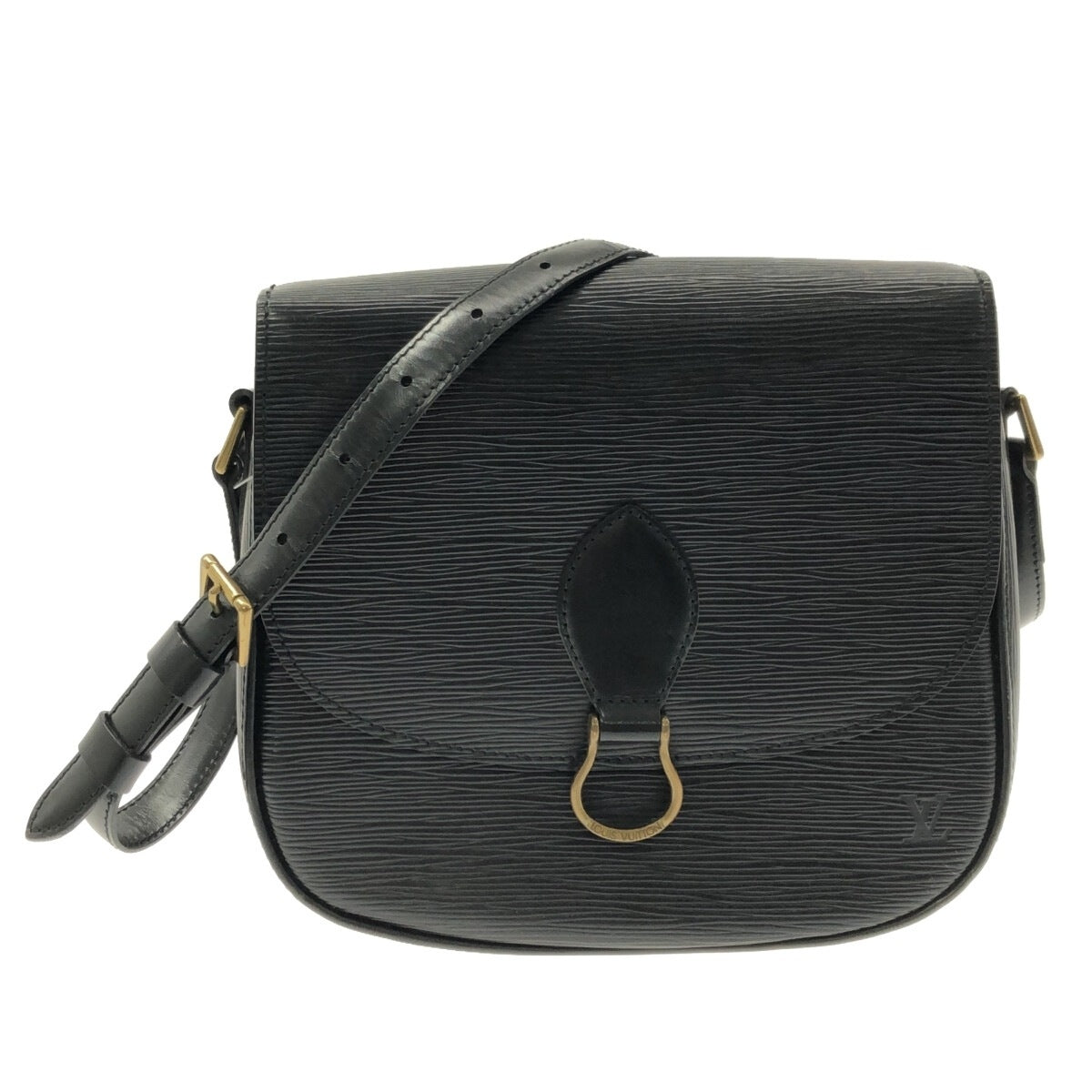 Louis Vuitton Saint Cloud Shoulder Bag Noir Leather