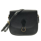 Louis Vuitton Saint Cloud Shoulder Bag Noir Leather