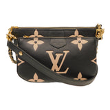 Louis Vuitton Multi Pochette Accessoire Monogram Emplant Black