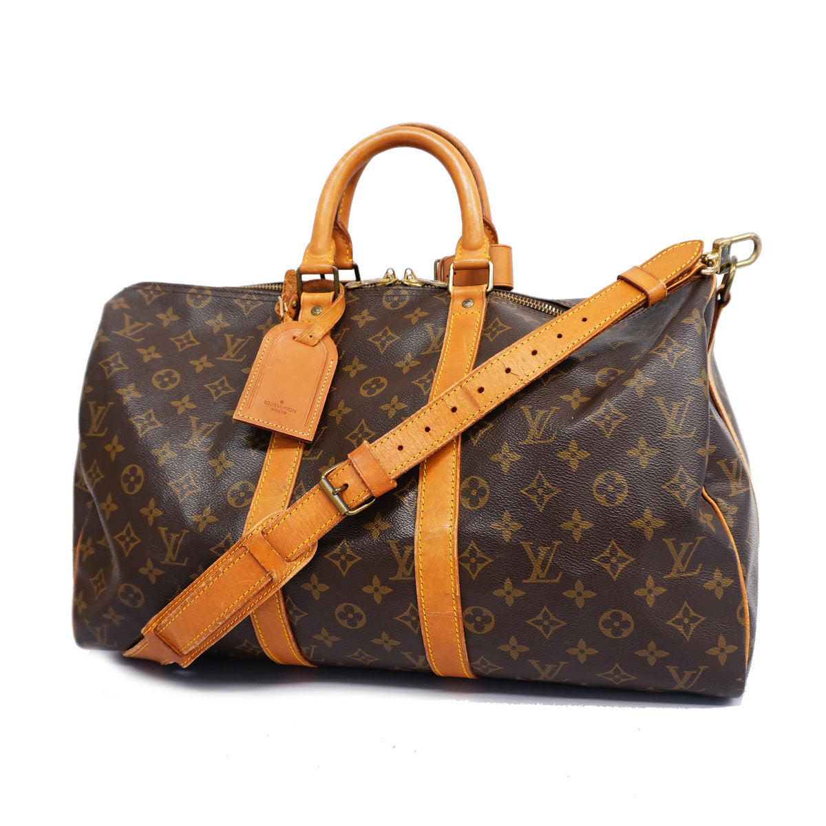 Louis Vuitton Boston Bag Monogram Keepall Bandouliere 45