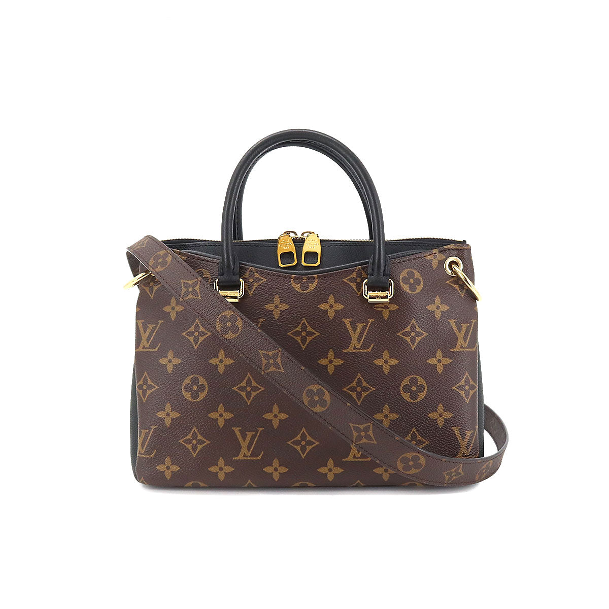 Louis Vuitton Monogram Pallas BB 2 Way Hand Shoulder Bag Brown