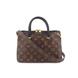 Louis Vuitton Monogram Pallas BB 2 Way Hand Shoulder Bag Brown