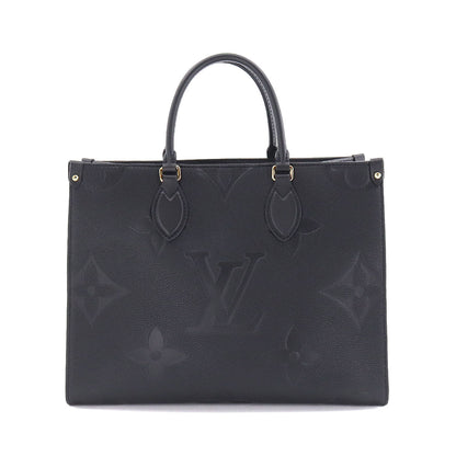 Louis Vuitton Monogram Emplant Onthego MM 2 Way Tote Shoulder Bag Noir