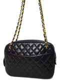 Chanel Matelasse Chain Shoulder Bag Black