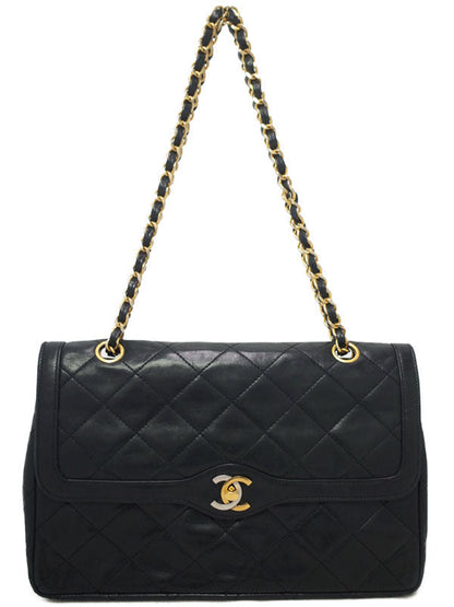 Chanel Matelasse Chain Shoulder Bag Black