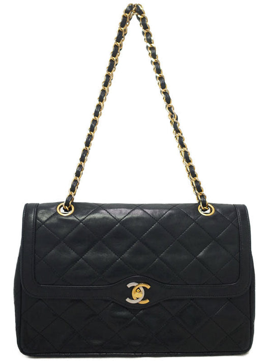 Chanel Matelasse Chain Shoulder Bag Black