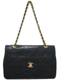 Chanel Matelasse Chain Shoulder Bag Black