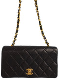 Chanel Mini Matelasse Chain Shoulder Bag Black