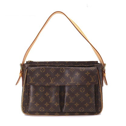 Louis Vuitton Monogram Viva Cite GM Shoulder Bag Brown
