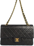 Chanel Matelasse Chain Shoulder Bag Black