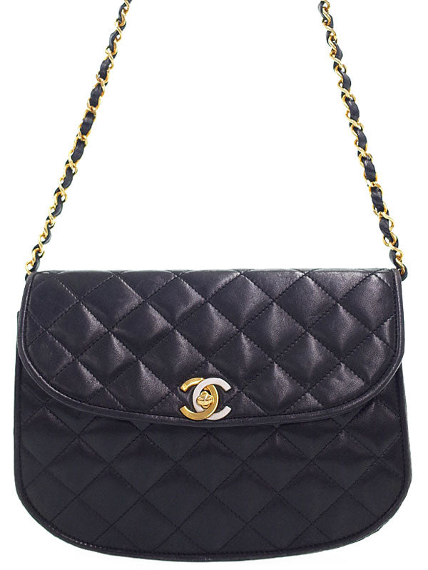 Chanel Matelasse Chain Shoulder Bag Black