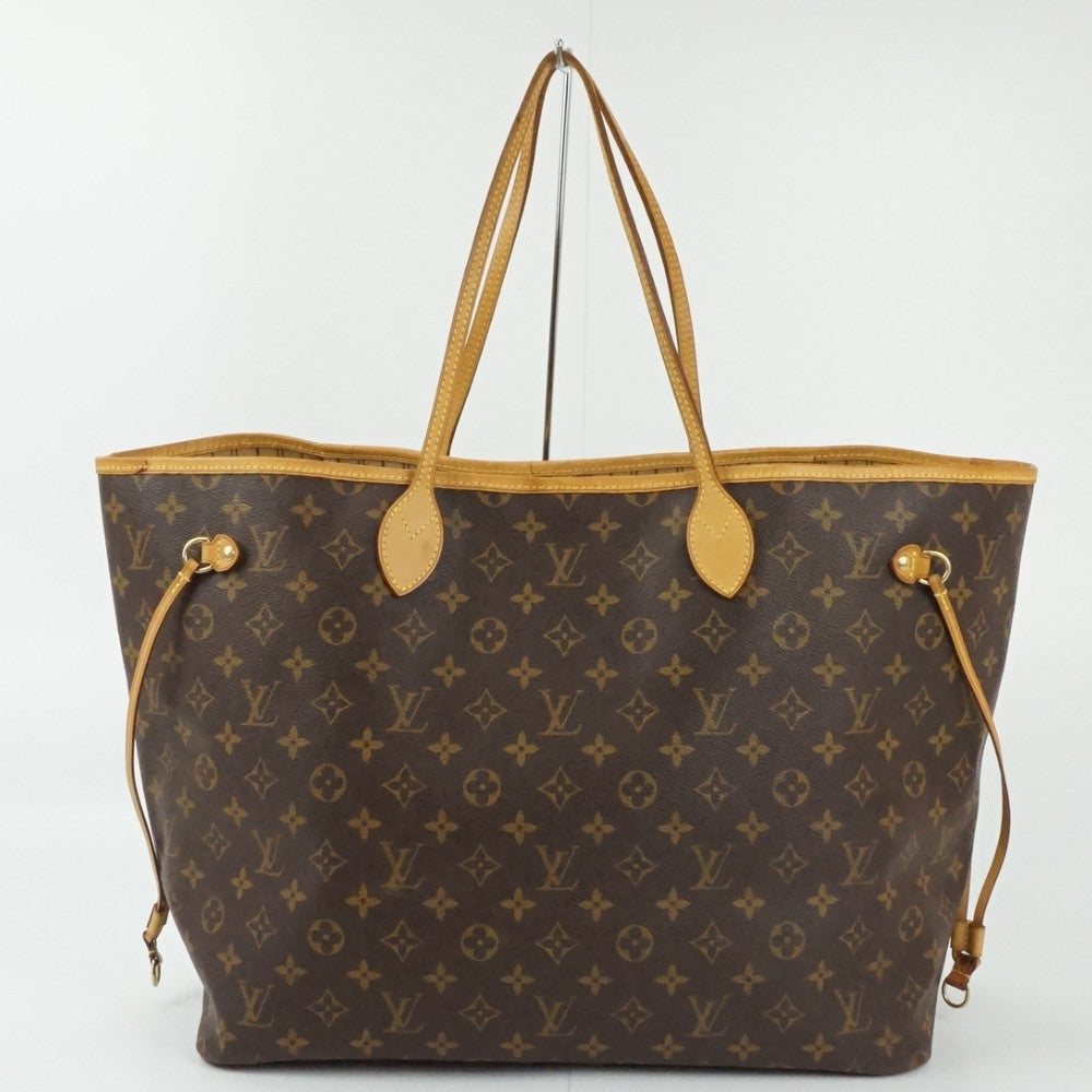 Louis Vuitton Neverfull GM Tote Bag Shoulder Bag Monogram Brown Leather