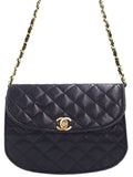 Chanel Matelasse Chain Shoulder Bag Black