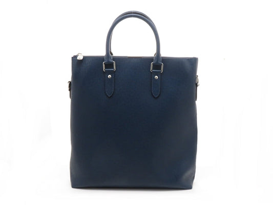 Louis Vuitton Anton Tote Bag Taiga Blue Marine