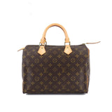 Louis Vuitton Monogram Speedy 30 hand bag brown gold hardware Speedy 30