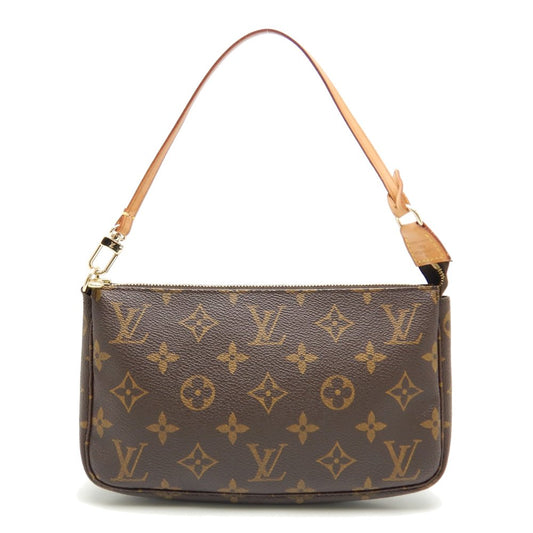 Louis Vuitton Monogram Pochette Accessoire Brown Accessory Pouch